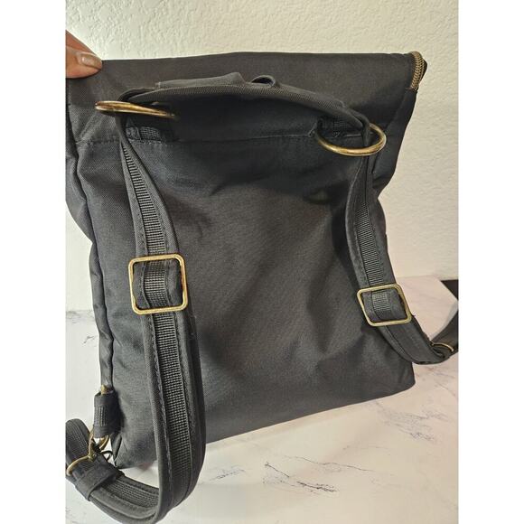 New! Travelon RFID Convertible Backpack Foldover Black 13\